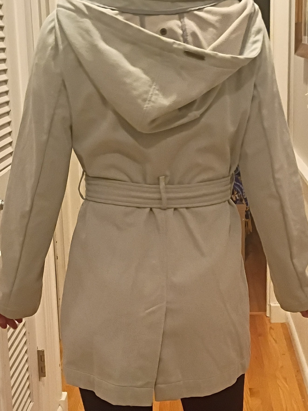 Mia Melon Ava Modern Light Weight Rain Shell Jacket (Egg Shell Blue Color)